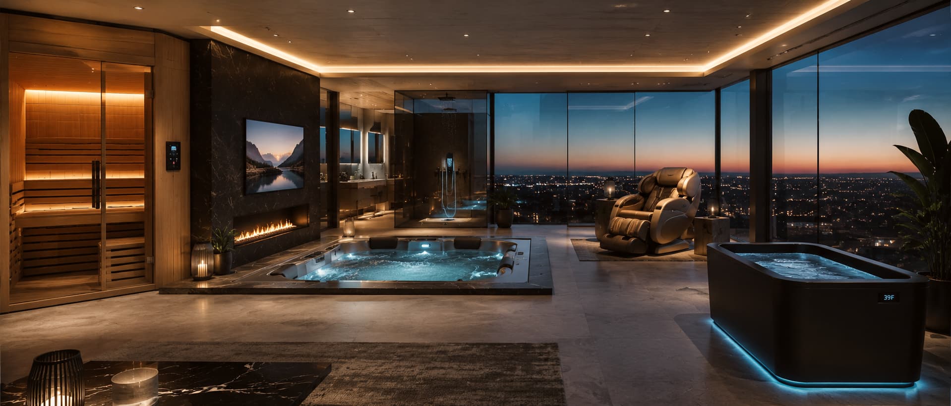 Luxury villa with a private home wellness wing